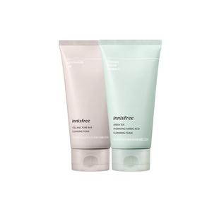 innisfree悦诗风吟洗面奶火山泥绿茶氨基酸洁面乳正品官方旗舰店