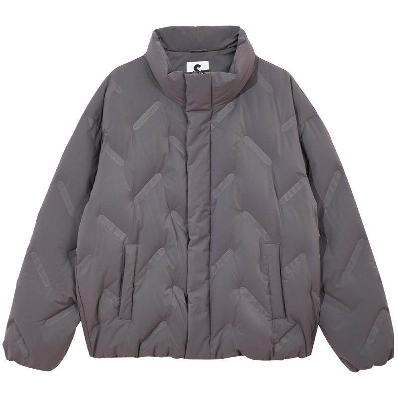 【蓄热内里】杰克琼斯短款云朵泡芙羽绒服男冬压胶面包外套男装