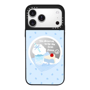 CAREGNBA联名爱心冰淇淋适用iphone16ProMax手机壳苹果15plus新款13防摔14pro全包12创意11女生X网红明星同款