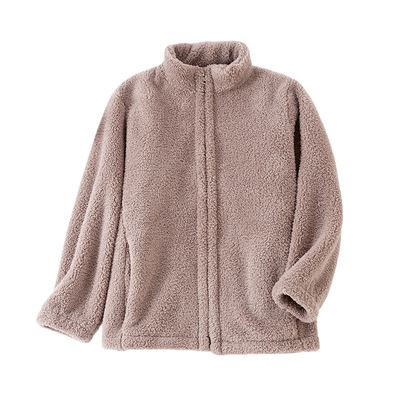 立领拉链珊瑚绒睡衣男士秋冬季