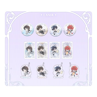 漫库正版周边《LASER&MANTA》守护神Q版马口铁徽章