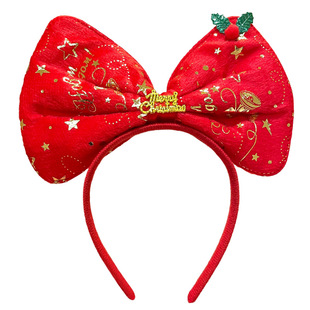 圣诞节礼物森系麋鹿角发箍女可爱儿童发卡圣诞老人头箍成人饰品