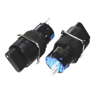 上开 上海永星16mm选择开关AX16旋钮转换保持式3脚6脚2档 3A 250V