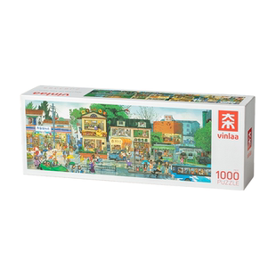 VINLAA为㚓拼图1000片成人版雨中的旋律拼图大场景14岁拼图玩具