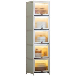 餐边柜子储物柜厨房置物架夹缝收纳柜酒柜现代简约茶水窄边柜客厅