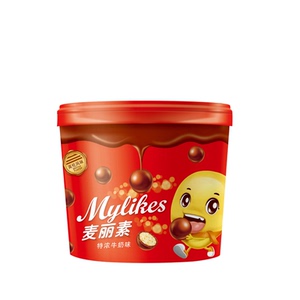 如恋可可脂牛奶黑巧麦丽素巧克力