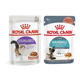 皇家绝育成猫粮湿粮浓汤肉块去毛球餐包85g*24全价主食级湿粮汤包