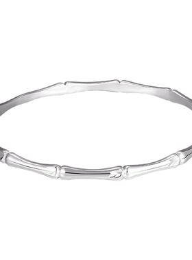 中国珠宝竹节足银999手镯