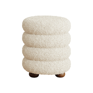 奶油风化妆凳梳妆凳子女生卧室梳妆台椅子衣帽间可爱高级感圆凳子