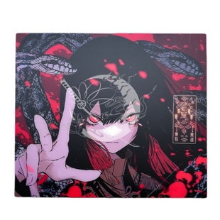 AbyssGaming红玉二次元钢化玻璃鼠标垫大桌垫办公电竞游戏FPS专用