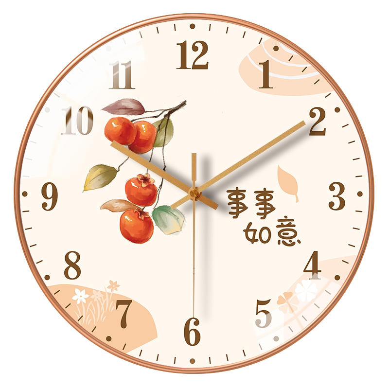 2024新款小清新钟表挂钟客厅