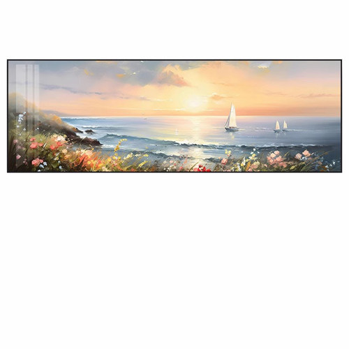 客厅装饰画沙发背景墙画壁画简约现代挂画晶瓷画风景画墙壁山水画
