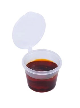 圆形一次性酱料盒调料打包盒