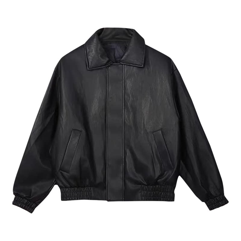 鸭鸭皮衣羽绒服短款男女同款翻领夹克2026春新款时尚鸭绒保暖外套