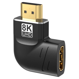 匠视hdmi转接头90度弯头直角转弯头转角L型延长线连接高清转换器