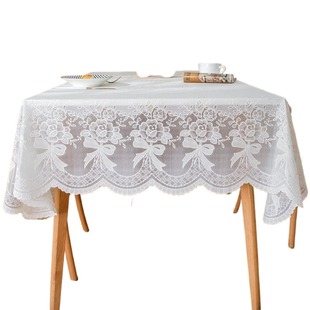 桌布防水防油免洗防烫方桌布正方形户外茶几垫蕾丝塑料台布餐桌布