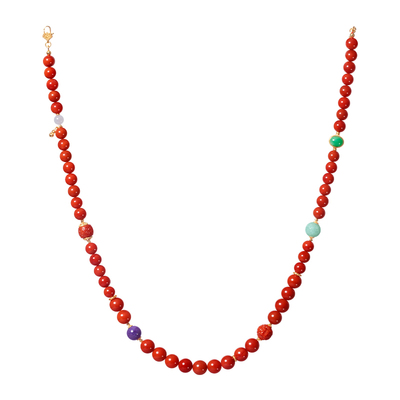 LEFTGO左戈天然南红项链女款