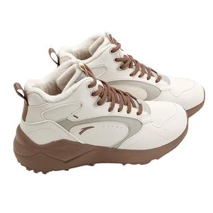 安踏加绒女鞋加厚大棉鞋2026新款秋冬季高帮防滑运动鞋冬天鞋子女