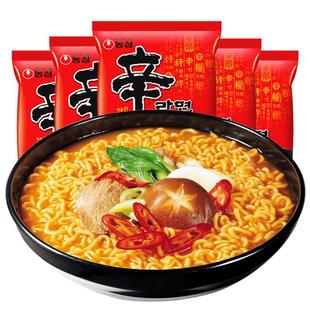 农心辛拉面韩国进口方便面辣白菜面泡面香菇牛肉韩式韩版幸行速食