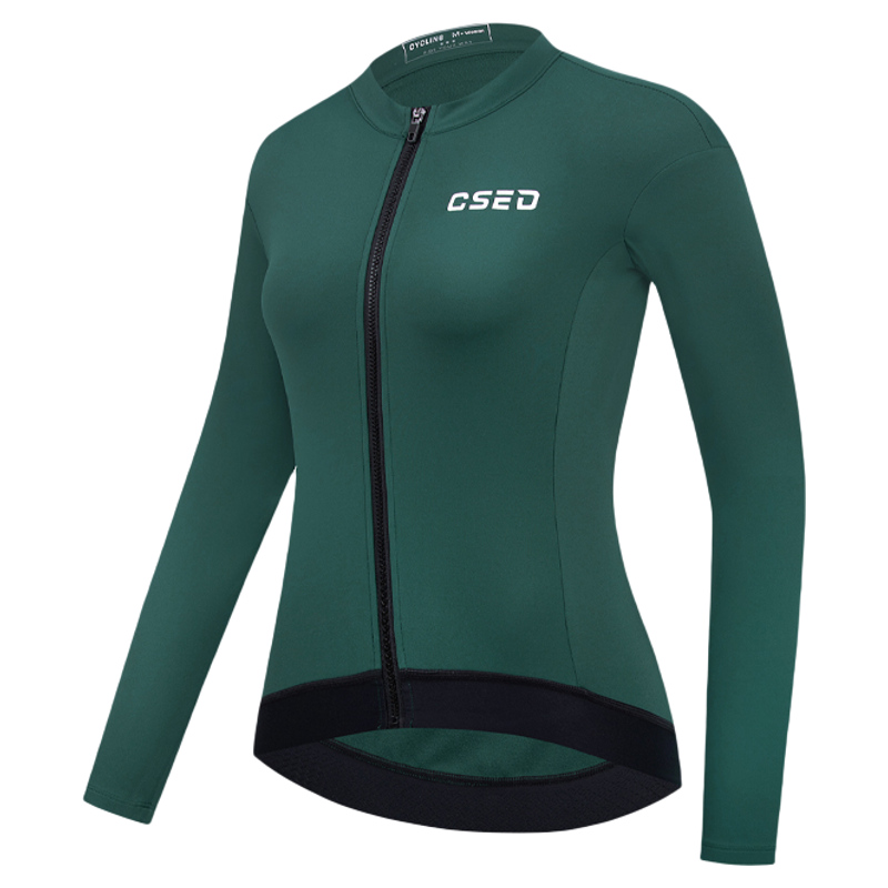 CSED骑行服女抓绒防风保暖抗起球