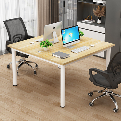新款新款新品免安装入户工位职员双人位面对面对坐办公桌一体电脑
