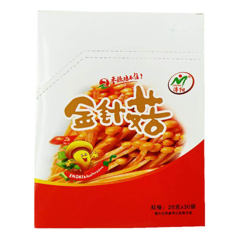 四川洋阳香辣金针菇26g*30袋一盒