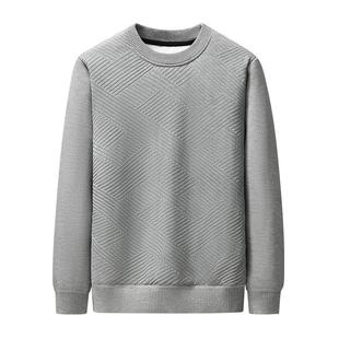 猫人羽绒长t卫衣男款冬季新款时尚加厚保暖圆领内搭T恤白鸭绒上衣