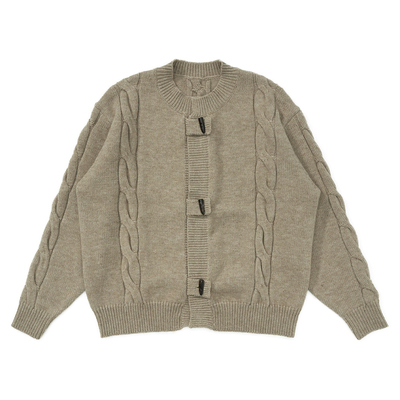 棕色百搭宽松松弛感纯色针织衫秋