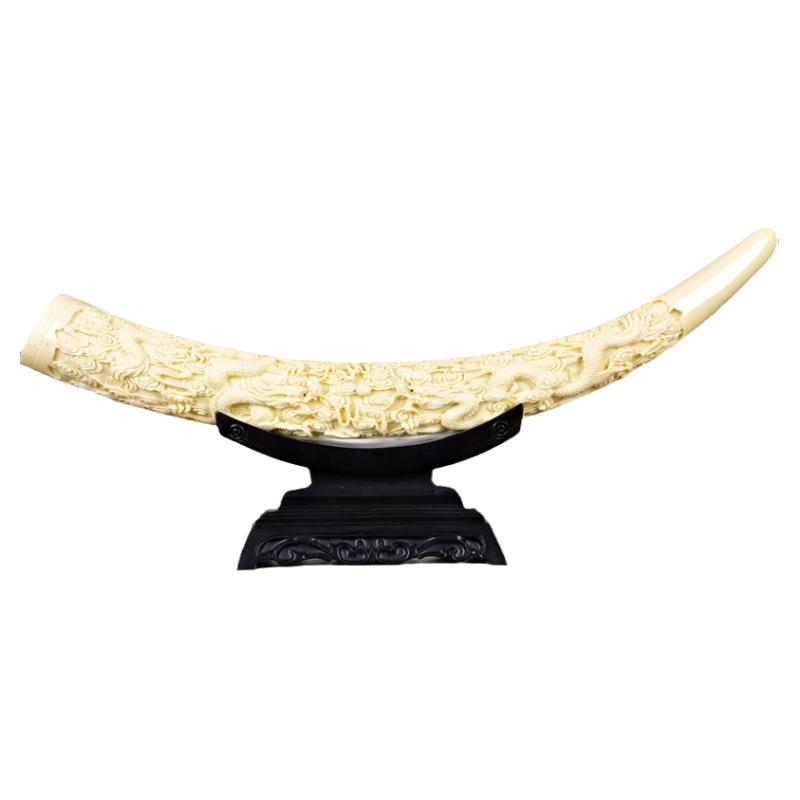 仿真象牙工艺品摆件现代办公室