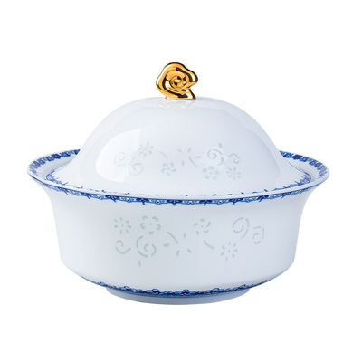 2024新款釉下彩玲珑碗家用