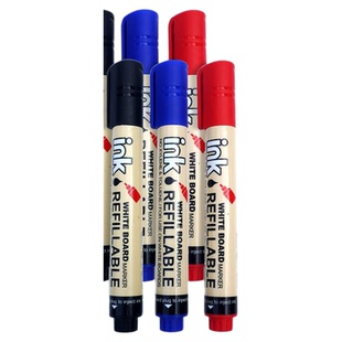 白板笔可擦记号笔可加墨水教师用磁吸白板写字笔水性笔会议办公用