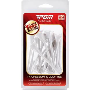 PGM 高尔夫球tee 10度斜插式球钉 瞄准方向 调高球托球座 20支/盒