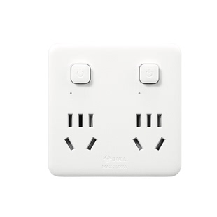 公牛插座移位器转换插头拓展器86型超薄usb接口多位插板贴墙充电