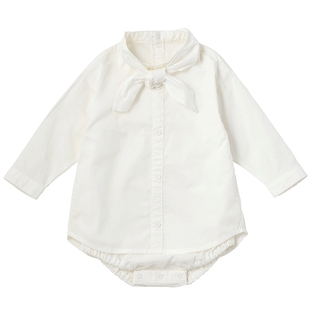 MARLMARL婴儿哈衣爬服儿童包屁衣宝宝衬衫领巾连体服bodysuits05