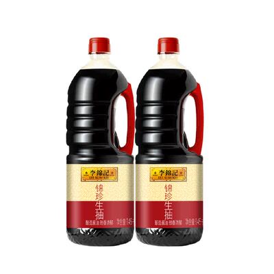 李锦记锦珍生抽酱油1.45kg×2瓶