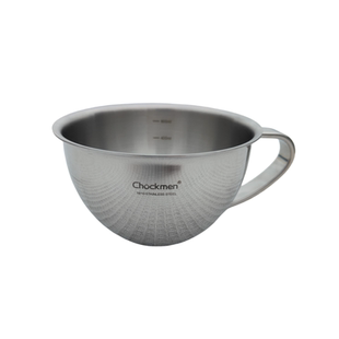 Chockmen 18-10不锈钢加厚早餐燕麦杯带把泡面碗麦片牛奶杯水果碗