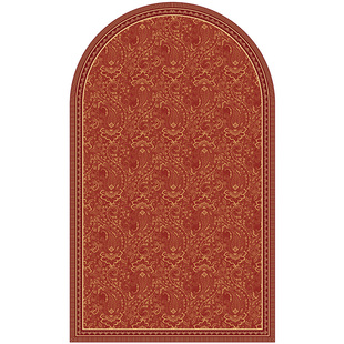 范居态度红妆红色复古入户门地垫可擦免洗进门脚垫可裁剪耐脏地毯