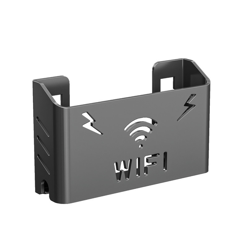 路由器收纳盒壁挂台面两用wifi光猫机顶盒整理盒免打孔电线遮挡架