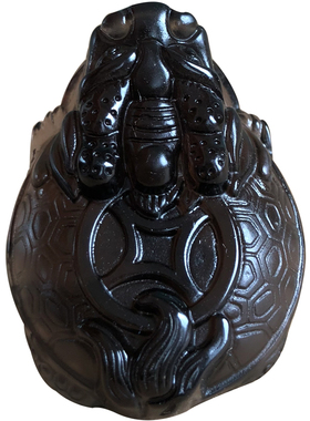 黑曜石冰种龙龟招财转运玄武吊坠