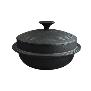 敬辉老式铸铁韩式农村炖锅拌饭专用锅朝鲜族煲仔饭锅高丽锅飞碟锅