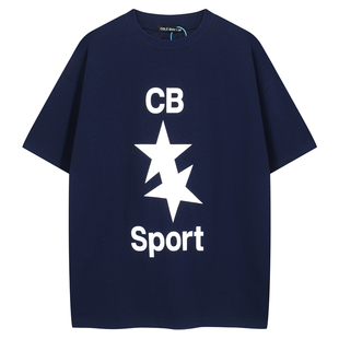 Cole Buxton五星字母印花刺绣短袖高街美式休闲男女宽松纯棉T恤潮