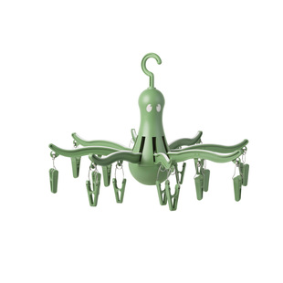 IKEA宜家 普利萨 悬挂式八爪鱼晾衣架 衣夹袜子内衣裤晾晒盘 夹篮