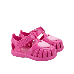 igor儿童凉鞋夏天新款沙滩鞋软底包头魔术贴女童男宝宝洞洞玩水鞋