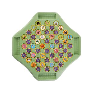 儿童四人对战棋翻转消消乐益智力玩具观察力专注力训练动物翻翻棋