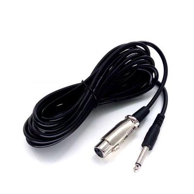 两芯铜线话筒卡农母麦克风线6.5