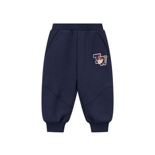 TeenieWeenie Kids小熊童装25年新款秋冬男宝宽松加绒束脚灯笼裤