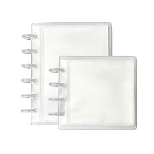 彩研透明作品收纳册10*10油画棒画马克笔画收纳册10*15作品保存册可拆卸活页作品集明信片收纳相册周边保护袋