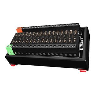 亚控8路16路适用欧姆龙继电器模组模块YKM-A410-08/16控制常开24V