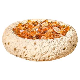 PLSTONE普琳丝白水晶海蓝宝绿幽灵黄水晶碎石消磁碗家居艺术摆件