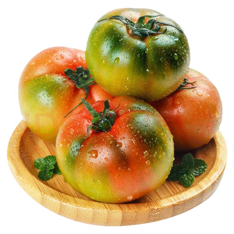 丹东铁皮草莓柿子即食新鲜盘锦碱地自然熟绿腚正宗西红柿水果番茄